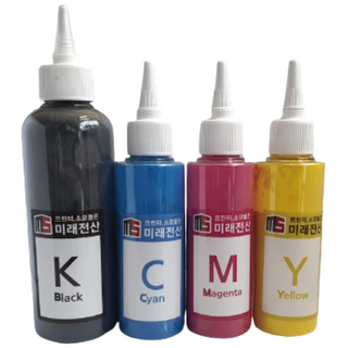 무한레이저프린터전용 리필 토너 파우더 4색세트 당일발송, 1세트, 검정 노랑 빨강 파랑