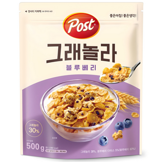 Post 格蘭諾拉麥片 藍莓口味, 500g, 1包
