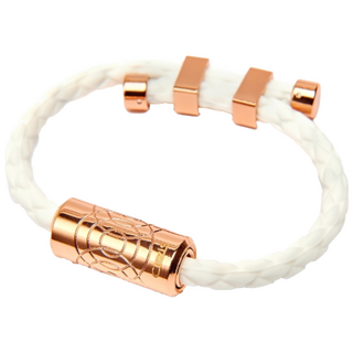 클라비스 바흐 건강팔찌 근육통 완화 의료기기 네오디뮴, 화이트, 로즈골드, 1개