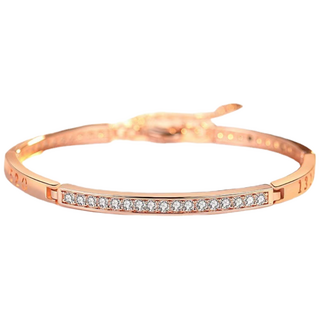 YANGTA 여성 14K 심플 팔찌 로즈골드 팔찌 520 도금