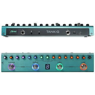 기타이펙터 멀티이펙터 효과용 M-VAVE Yuimer Tank-G 이펙트 페달 스피커 포함 9 프리앰프 밴, 1개