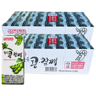 삼육두유 검은콩 참깨 두유, 190ml, 48개