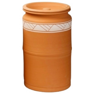 한양도예 쌀통 황토쌀독 쌀독 집들이선물 100%수작업, 황토색, 1개