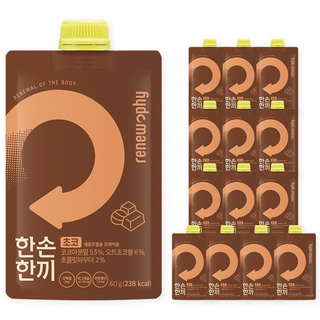 리뉴파이 한손한끼 단백질 프로틴 쉐이크, 초코맛, 14개, 60g