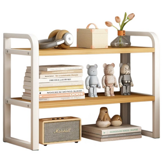 레디박스 책상 주방 욕실 정리 다용도 소형 수납 스탠드 미니 선반, 우드화이트, 2단