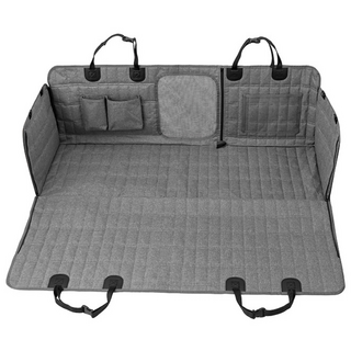 반려동물 자동차 카시트 뒷좌석 풀커버, 그레이, 1개