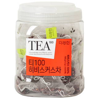 다정헌 히비스커스 차 친환경 PLA 망사필터 삼각티백, 1개, 100개입, 1.5g