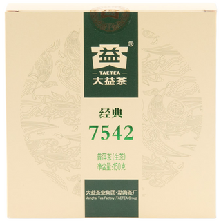 TAETEA 大益茶 經典7542普洱生茶餅, 150g, 1入, 1個