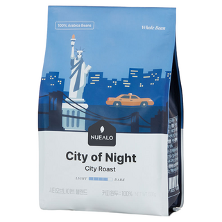 누알로 시티 오브 나이트 블랜드 케냐 콜롬비아 산미없는 원두커피 홀빈(분쇄안함), 1개, 500g