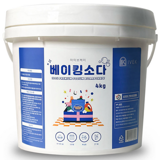 아이브케이 베이킹소다 버킷형 (대용량) 4kg, 1개