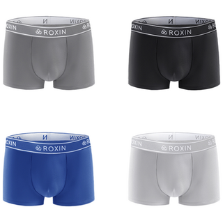 록신 남성팬티 기능성 드로즈 스판 사각 남성 속옷 클래식 시리즈 4종세트