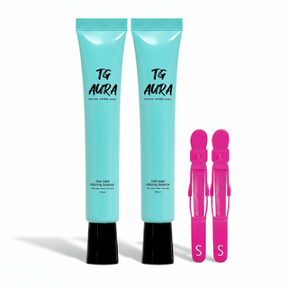 [공식판매처] 스킨어게인 타투그리모+아우라 헤어핀 패키지 (전용구성) 두피 정수리 가르마커버 염색효과 물들임 SA-TA01GHP01, 흑갈색+헤어핀 패키지, 2개