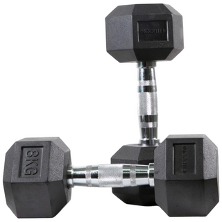 핏분 육각 통파이프 덤벨 아령 바벨 크로스핏 헬스장 근력 운동기구 FB-DUM101 ~ 5, 1개, 8kg