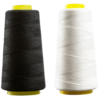 소서수 굵은 이불실 검정색 흰색 20수 4합, 검정실+검정실 1세트, 1세트