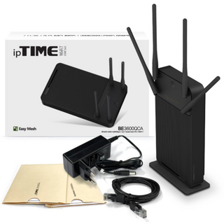 ipTIME 유무선공유기, IP TIME BE3600QCA[블랙], 1개