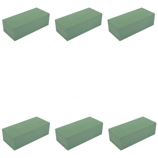 숲인더시티 플로리스트 재료 플로랄폼 우레탄폼 오아시스, 생화용 그린, 6개