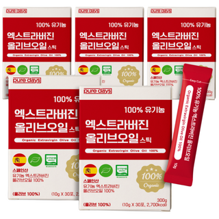 퓨어데이즈 아침엔 냉압착 유기농 엑스트라버전 올리브오일 100% 스틱 엑스트라버진, 150개, 10g