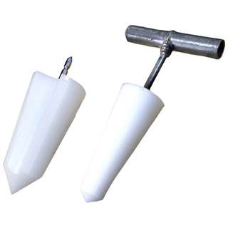 상인농자재 딸기정식기 모종이식기 딸기모종이식기 과수이식기 원뿔 드릴형 손잡이형, 손잡이형(대), 1개