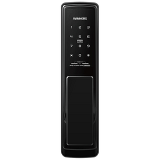 무타공 푸시풀 디지털 도어락 현관문 사무실 오피스텔 디지털키 교체 위너스 W-MP5000S + 카드키 4장, 고객직접설치