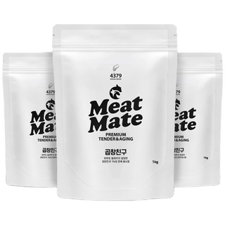 미트메이트 곱창친구 3kg 곱창 막창 대창전용 프리미엄 연육제1kgX3개, 3개, 1kg