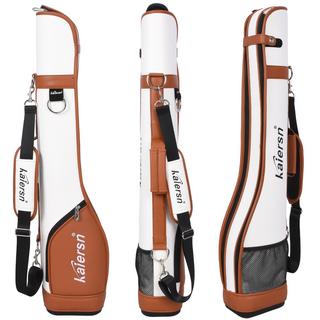 고급 가죽재질 스탠드형 파크골프 싱글가방 파크골프채 전체 보호 가능 네임택 제작 선물