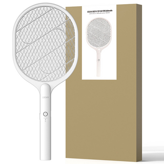 르오브 충전식 전기모기채 500mAh, 화이트