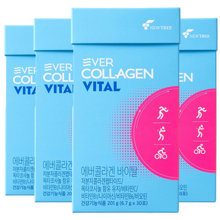 에버콜라겐 바이탈 야외활동 중 피부 수분 충전, 4박스, 30회분