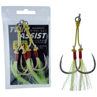 빅게임 지깅 더블 어시스트훅 8062 5X 고강도, 1개, 2개입