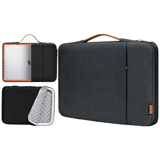 인티몰 노트북가방 노트북파우치 맥북 갤럭시북 그램 3D 에어쿠션 13 15 16, 검정색, 1개