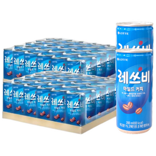 레쓰비 마일드 캔커피, 200ml, 60캔