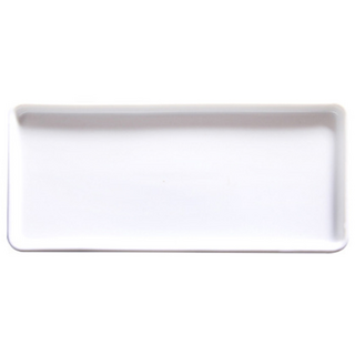 多用途陶瓷方形托盤 L, 白色, 1個