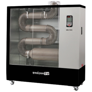 웰템 국내생산 원적외선 튜브히터 18~65평 등유 곱창난로 양면난방 저소음 고효율 리모컨, 18~23평(9000kcal)