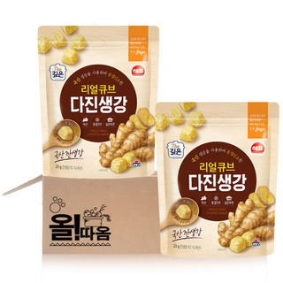 해표 리얼큐브 다진생강, 2개, 23g
