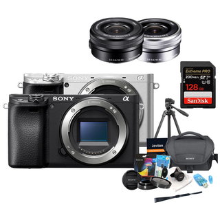 [소니정품] A6400 16-50mm 128GB 패키지 미러리스카메라 /ED, 01 소니A6400블랙+16-50mm+128GB