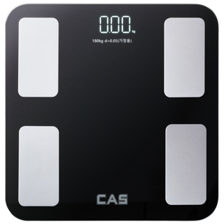 CAS 스마트인바디 체지방 체성분 체중계 BFA-S15 블루투스 카스, 블랙, 1개