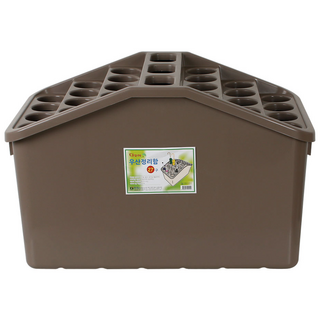 카시안 다모아 우산정리함 27구 DO 대형 우산 꽂이 보관함, 연브라운, 1개, 브라운