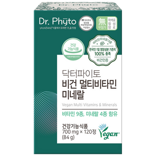 닥터파이토 비건 멀티비타민 미네랄 84g, 120정, 1개