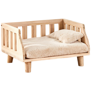 뉴비펫 반려견 원목 강아지 침대 애견 가구 방석 54 x 39cm, 1개