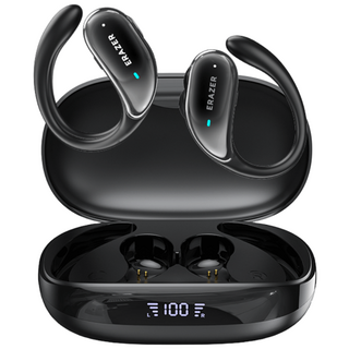 ERAZER XT80PRO OWS AI 번역기 스포츠 이어버드 블루투스 헤드폰, 검은색, AI 버전