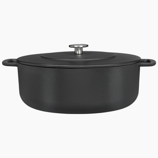 콤벡 네덜란드 주물 무쇠 더블핸들 프라이팬 더치 오븐 냄비, 블랙, 1개, 더치 오븐 냄비 24cm