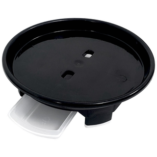 마이플랜트 고정식 원형 화분받침대, 블랙, 1개