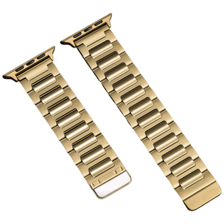 애플워치 호환 마그네틱 스테인리스 메탈 스트랩 38/40/41/42/44/45/46/49mm, 골드