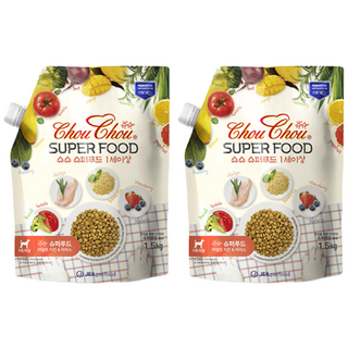 (2개)슈슈 슈퍼푸드 어덜트 치킨&라이스 1.5kg, 2개, 닭