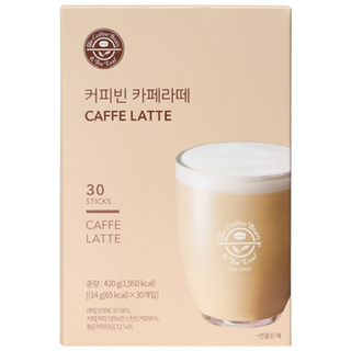 The Coffee Bean 拿鐵即溶咖啡粉隨身包, 14g, 30條, 1盒