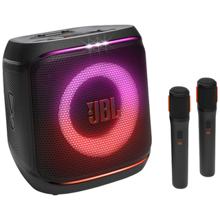 삼성공식파트너 JBL PARTYBOX ENCORE2 블루투스 스피커 AI 사운드부스트 마이크2개 버스킹 기타연결 다이나믹라이트쇼 최대15시간 Aura Cast 다중연결 IPX4, JBLPBENCORE22MICAS+CASE