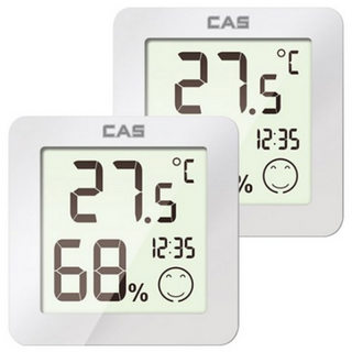 카스 디지털 온습도계 T023, white, 10개