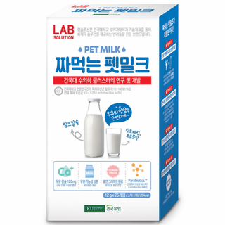 [건국우유] 짜먹는 펫밀크 강아지 고양이 츄르 우유 간식, 15ml, 12g, 25개