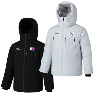 대한민국 한국 팀코리아 미라클 하프패딩 모자일체형