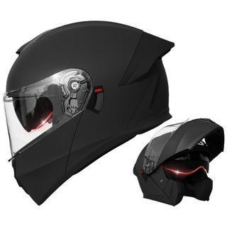 SULCATA 모듈러 풀페이스 헬멧 오토바이 어드벤처 시스템, 무광블랙