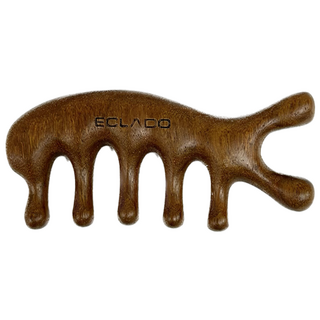 에끌라두 골든 샌달우드 괄사 (마사지 툴) 바디 페이스 경락, 1개